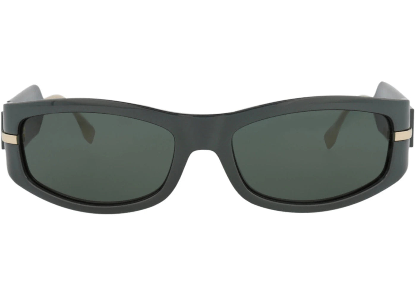 Fendi Shield-Frame Injection Sunglasses Green Green Green (FE40120I-57-95N)