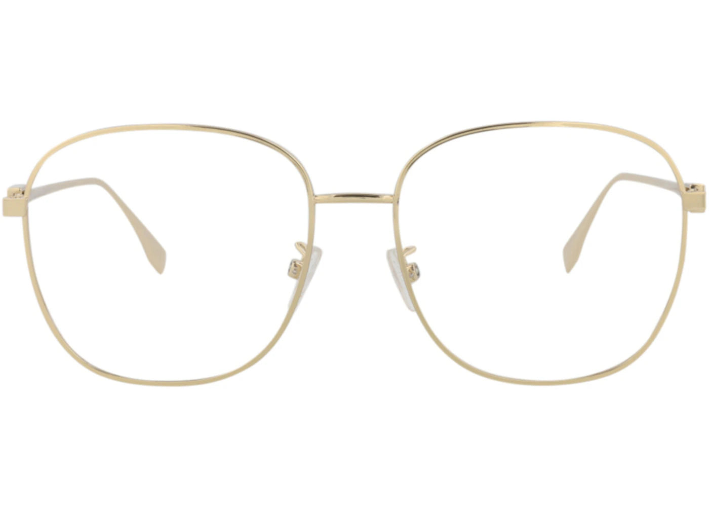Fendi Square-Frame Acetate Optical Frames Gold Gold Transparent (FE50021U-56-010)
