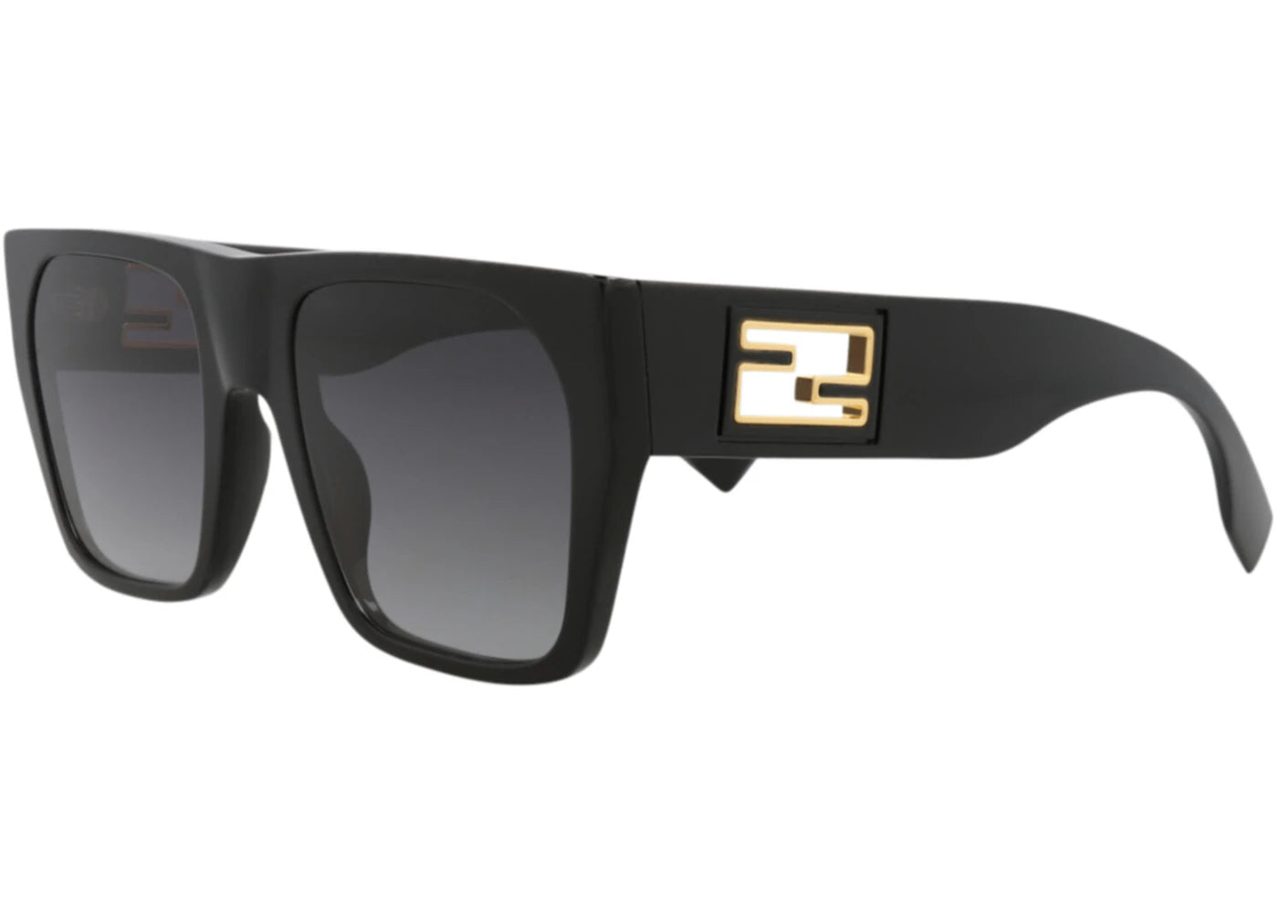 Fendi Square Sunglasses Black Black Smoke (FE40124I-54-01B)