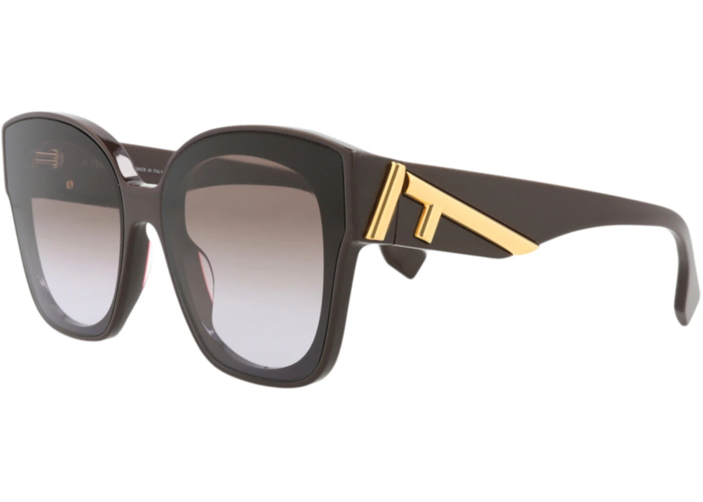 Fendi Square Sunglasses Brown Brown Brown (FE40098I-63-48F)