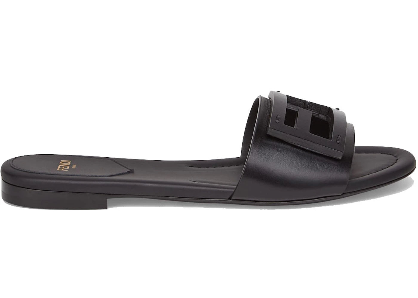 Fendi by Marc Jacobs Baguette Slides Black Leather