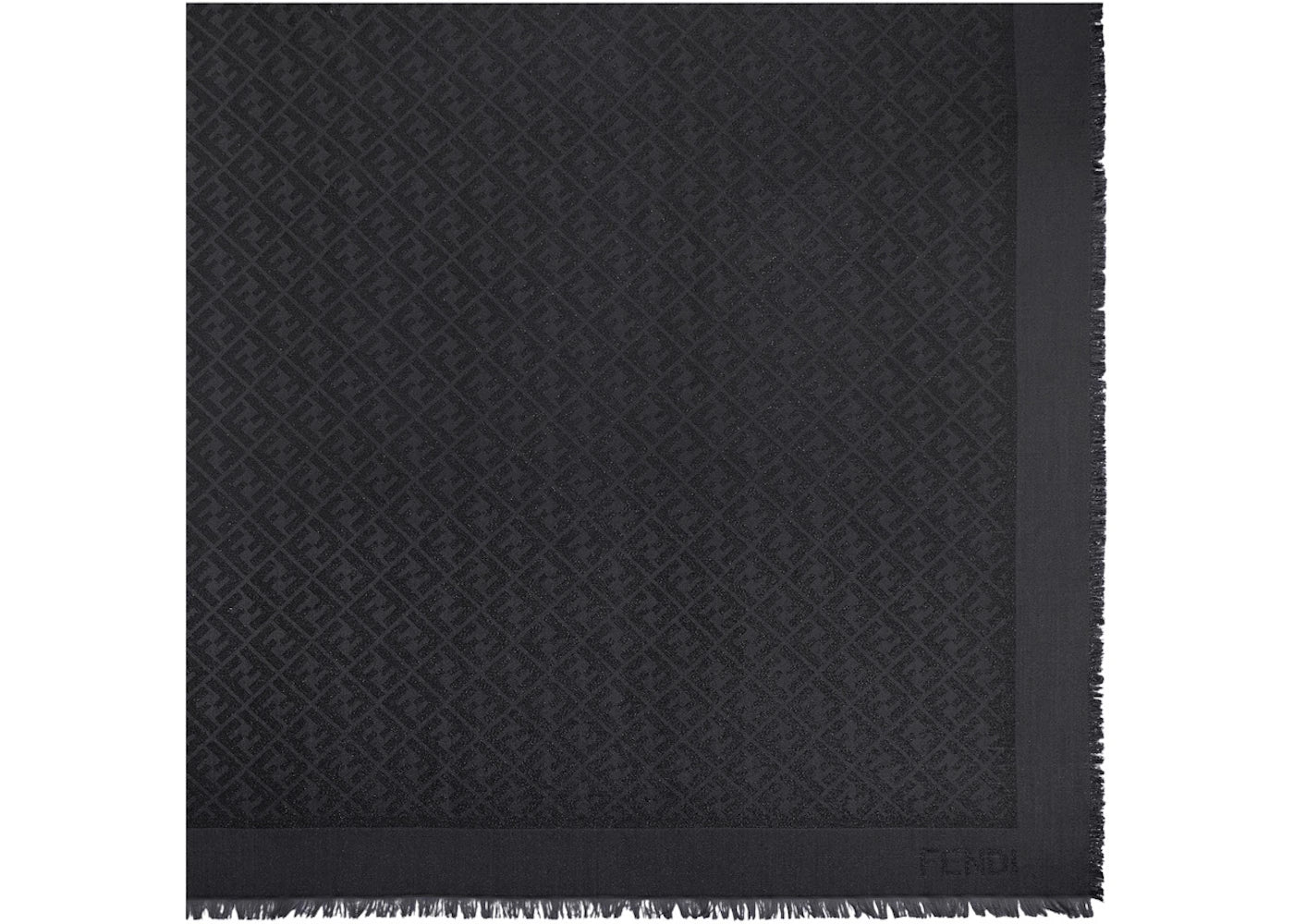 Fendi by Marc Jacobs FF Shawl Black Lurex Shawl