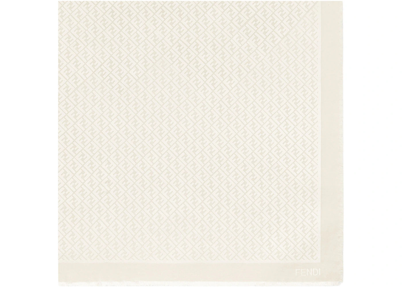 Fendi by Marc Jacobs FF Shawl Ivory Organic Silk Shawl