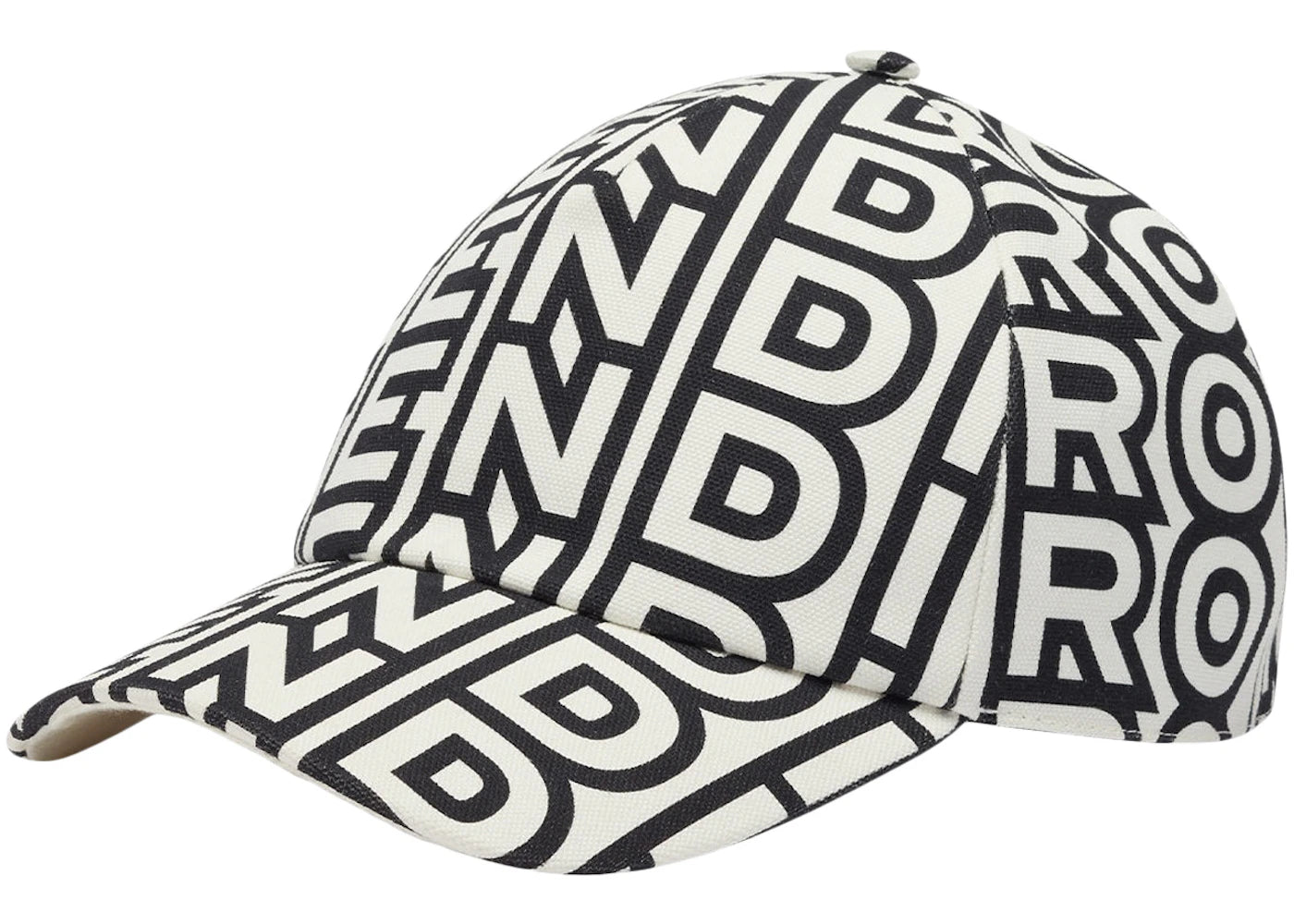 Fendi by Marc Jacobs Hat Two-Tone Canvas Baseball Cap with Semi-Stiff Peak