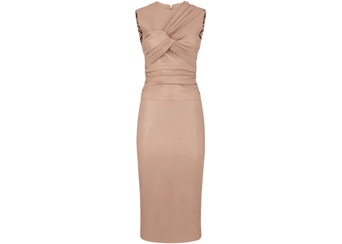 Fendi x SKIMS Leather Dress Ochre
