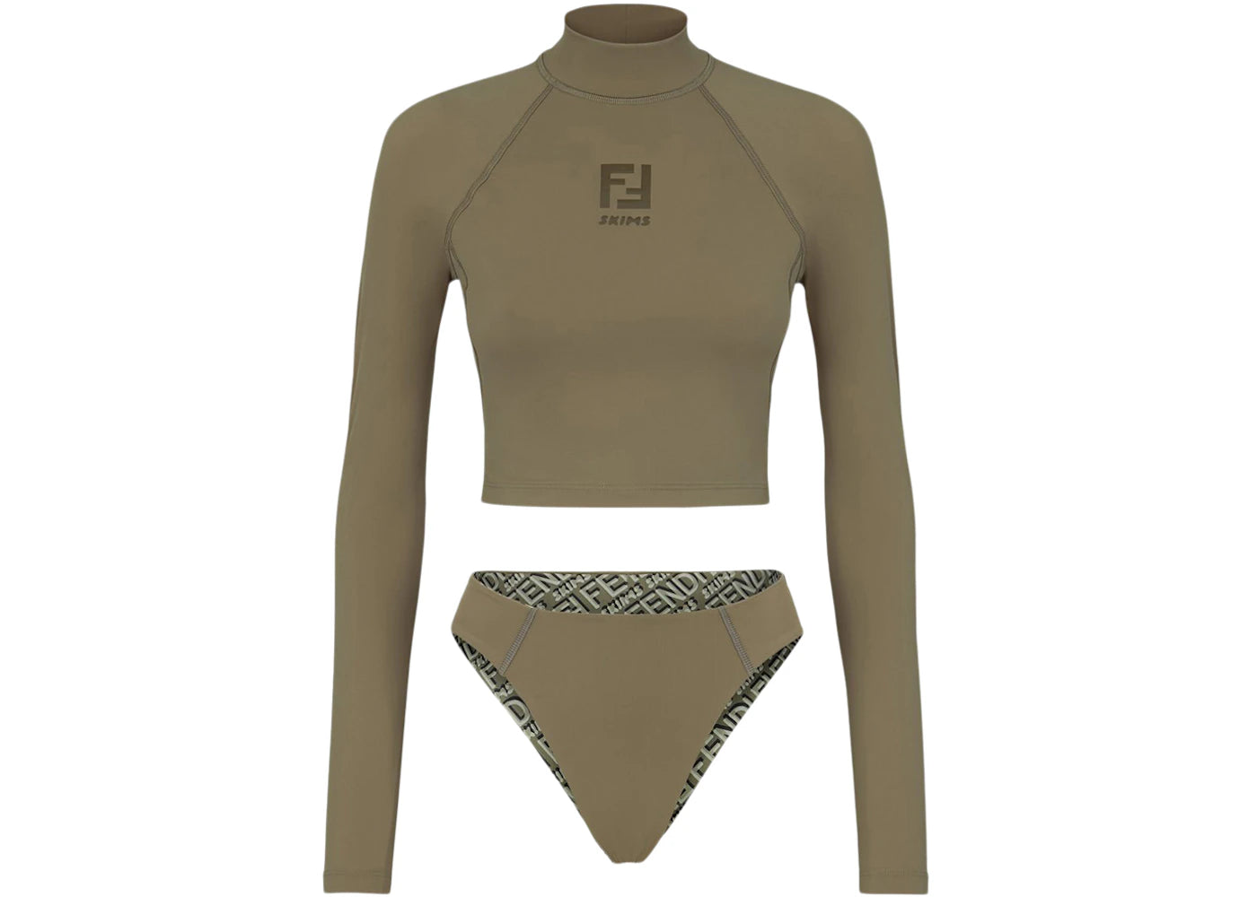 Fendi x SKIMS Long Sleeve Swim Set Illinois