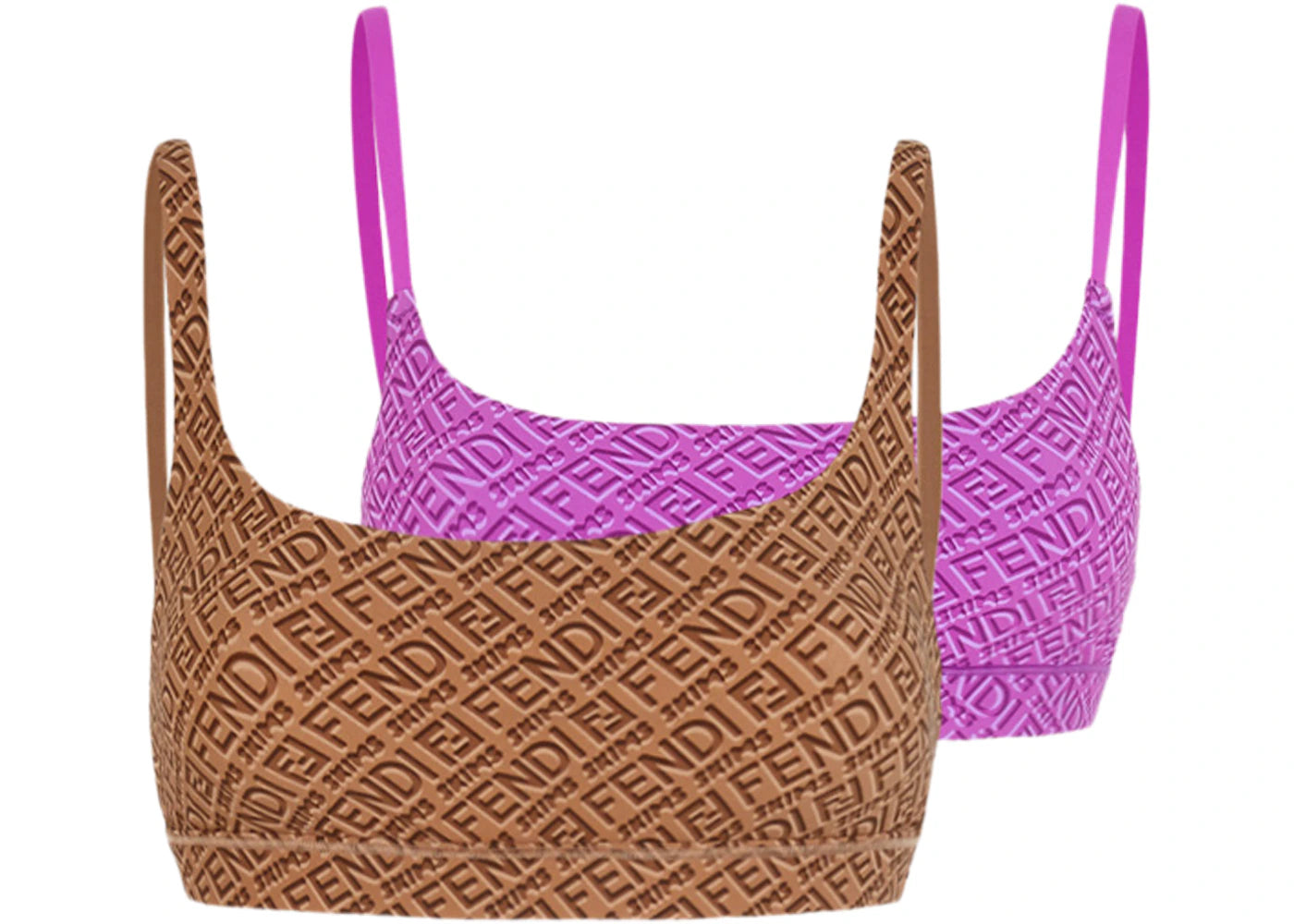 Fendi x SKIMS Pack of 2 Scoop Bralette Colorado/California