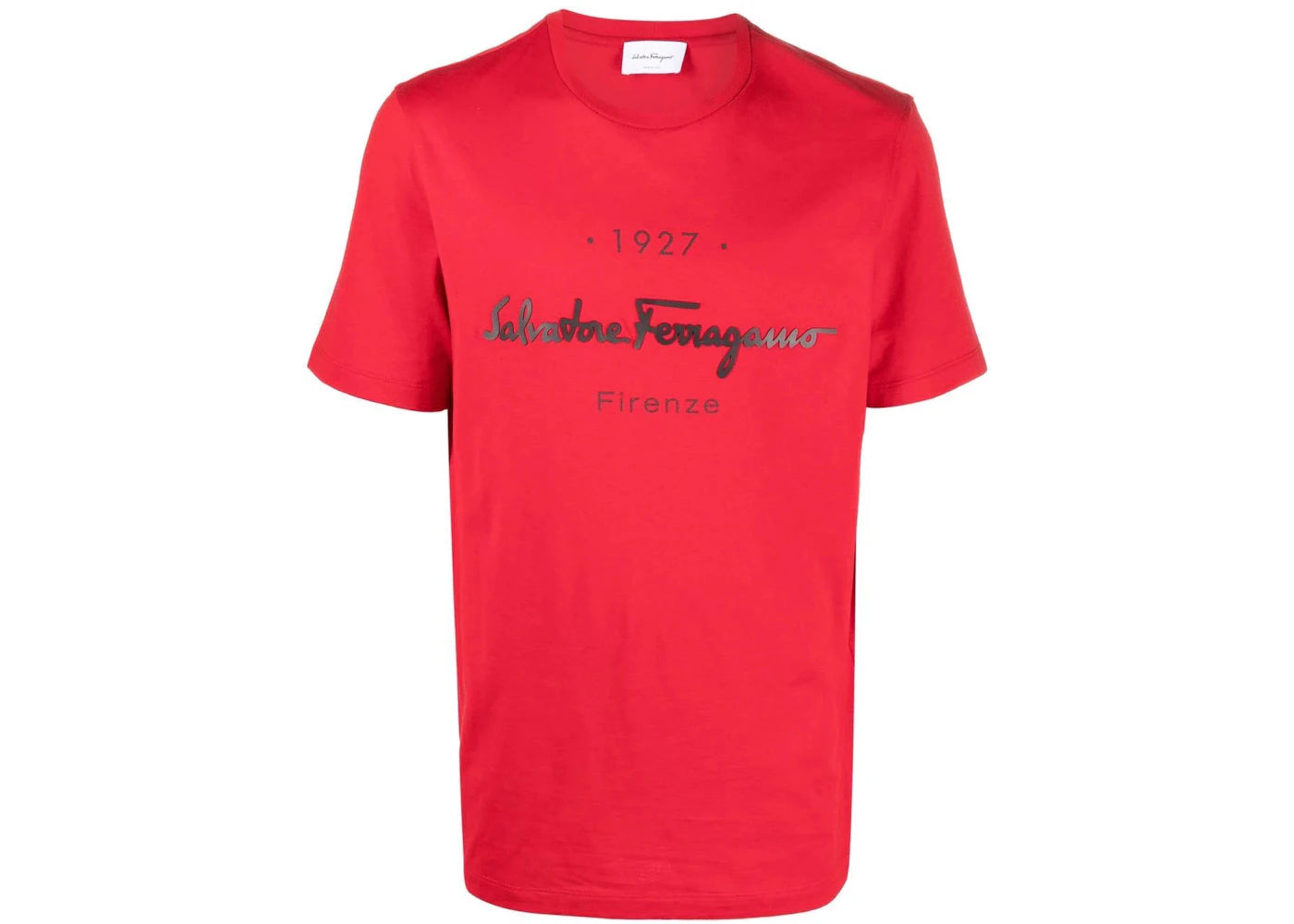 Ferragamo 1927 Signature T-shirt Flame Red/Black