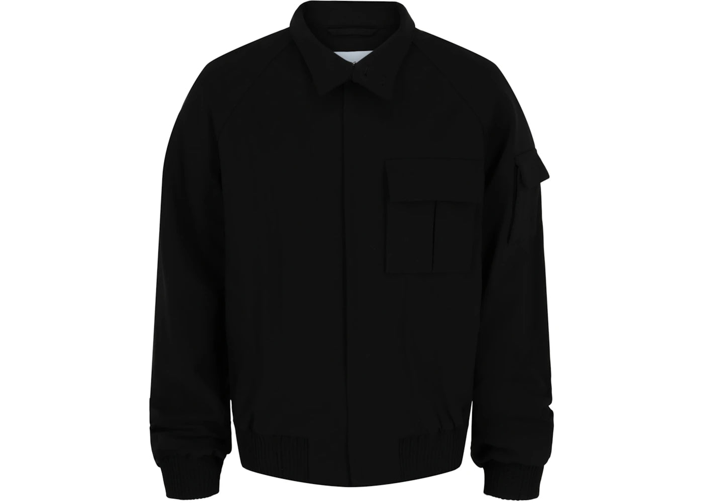Ferragamo Cropped Bomber Jacket Black