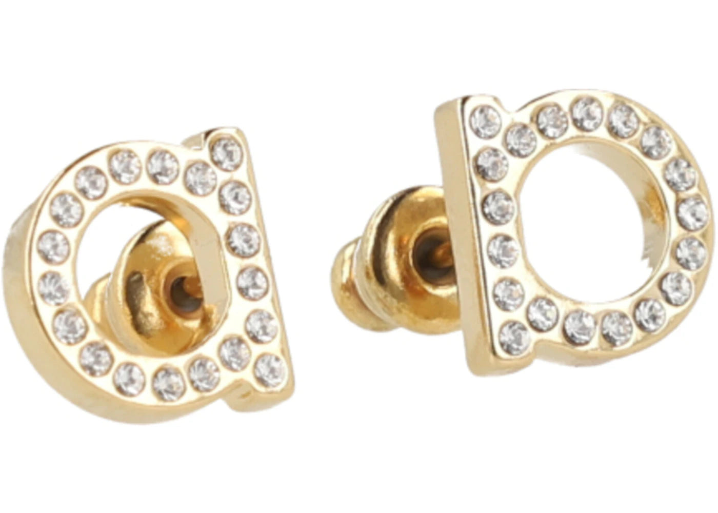Ferragamo Crystal-Embellished Mini Bijoux Earrings Yellow