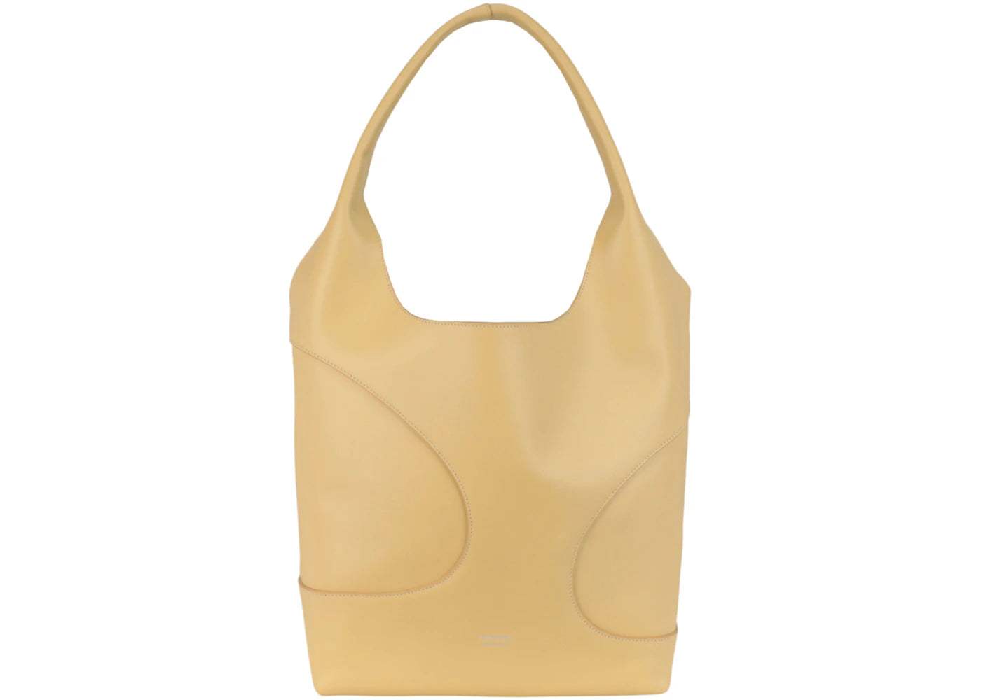 Ferragamo Debossed Cut-Out Hobo Bag Light Yellow