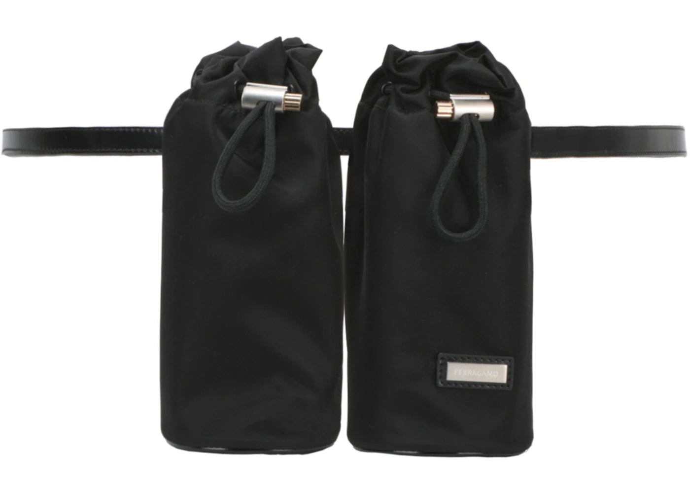 Ferragamo Double-Bottle Belt Bag Black