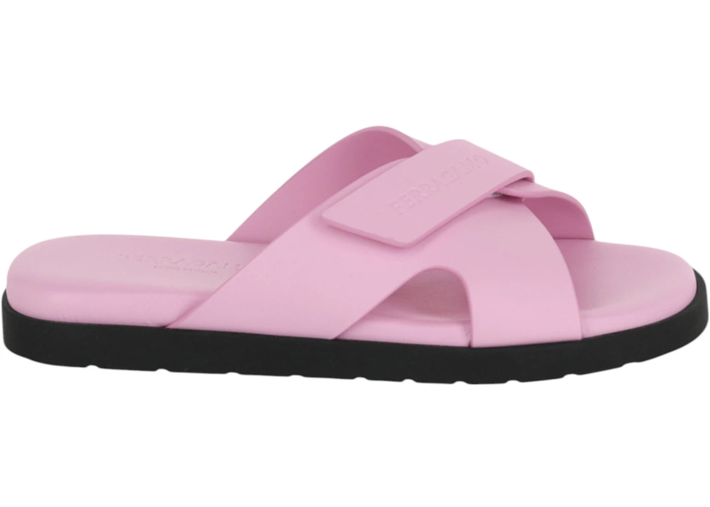 Ferragamo Fidal Leather Slides Pink (Women's)