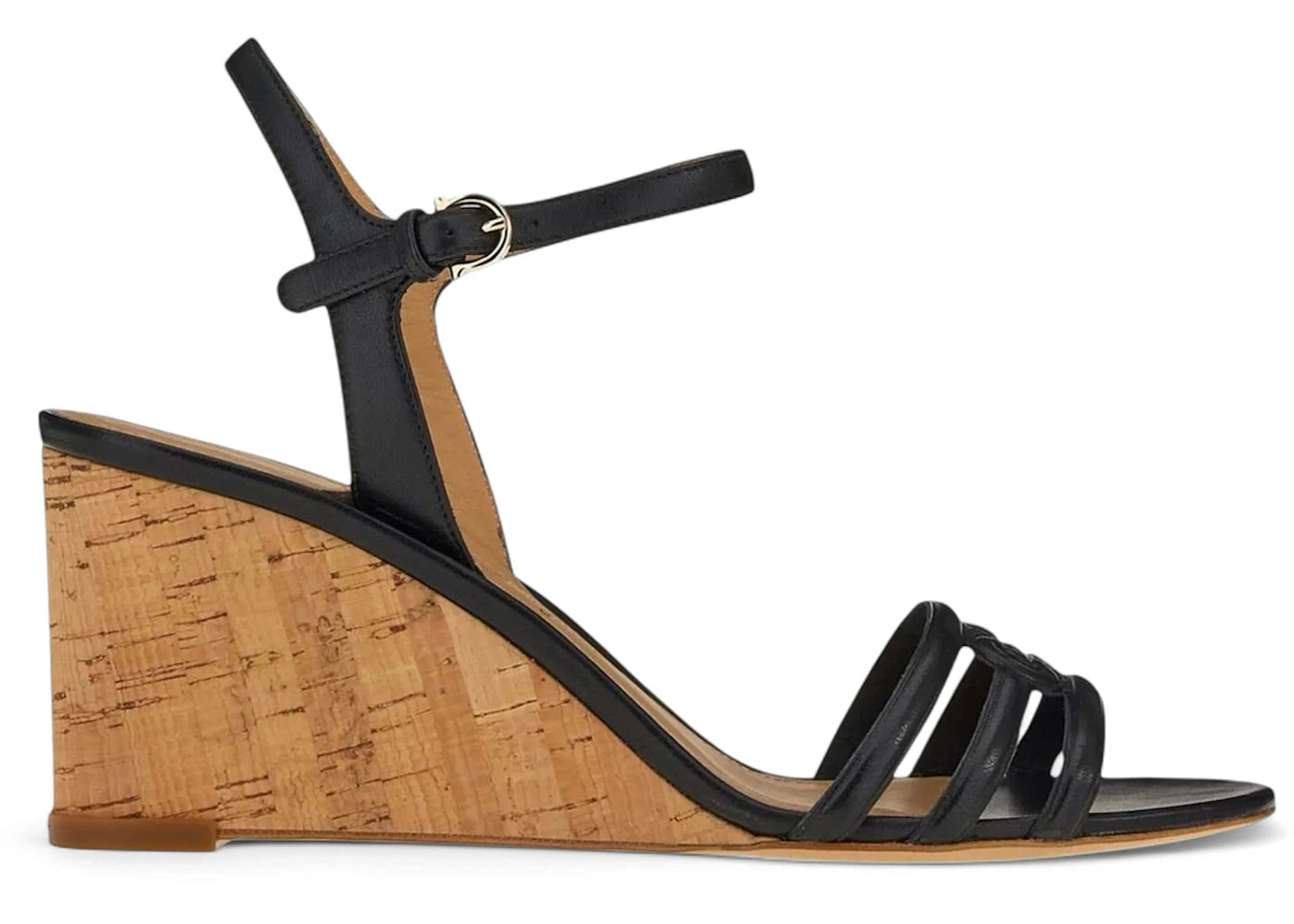 Ferragamo Fieri 70 C Sandals Brown Black (Women's)