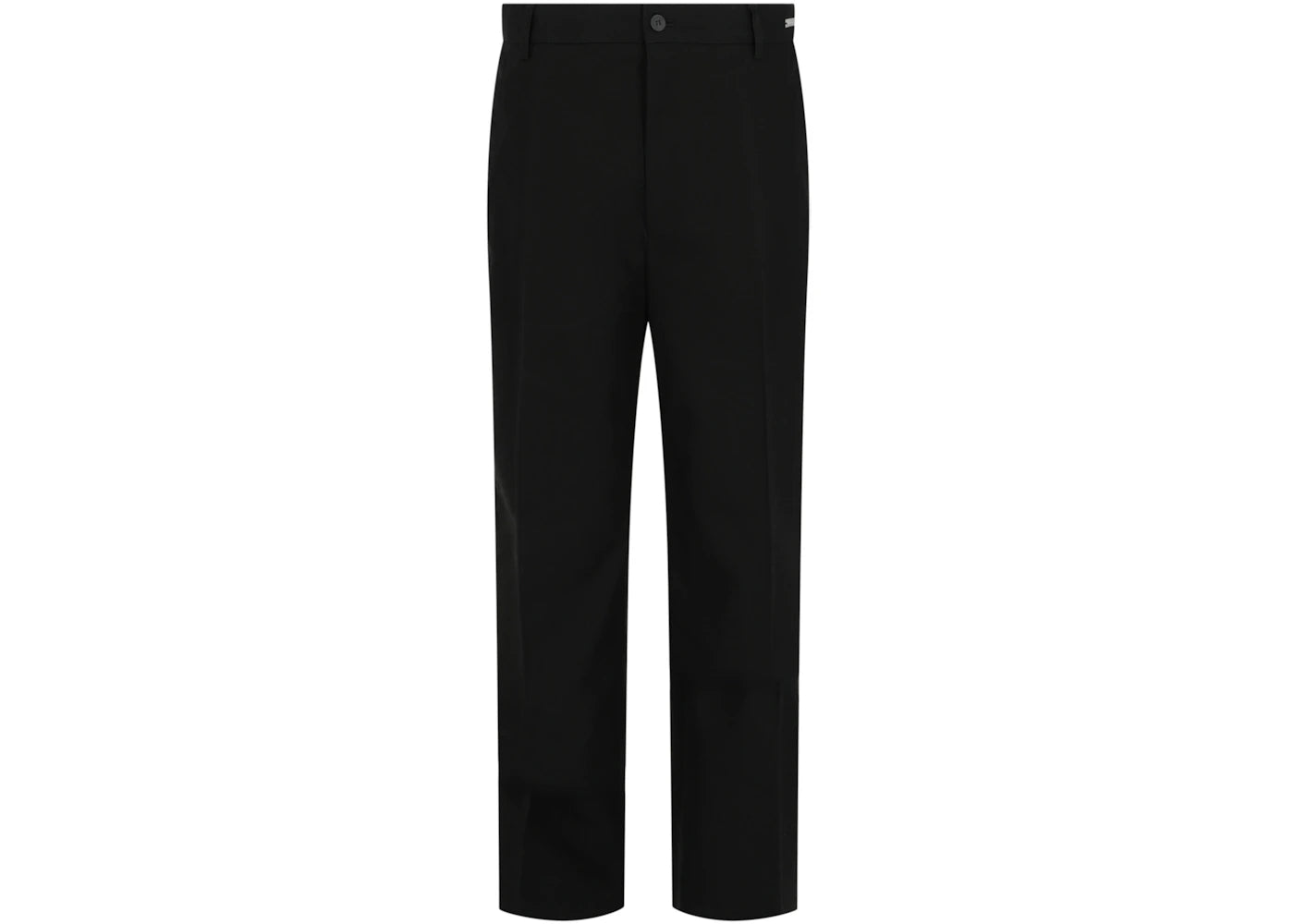 Ferragamo Flared Cotton Chino Trousers Black