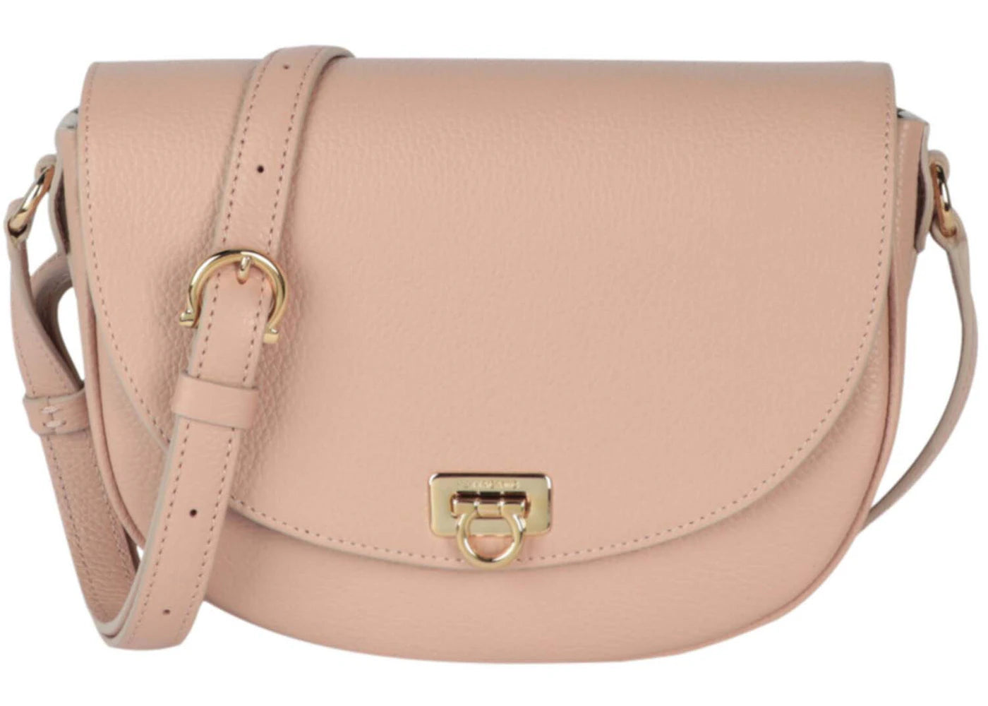 Ferragamo Gancini Buckle Crossbody Light Pink