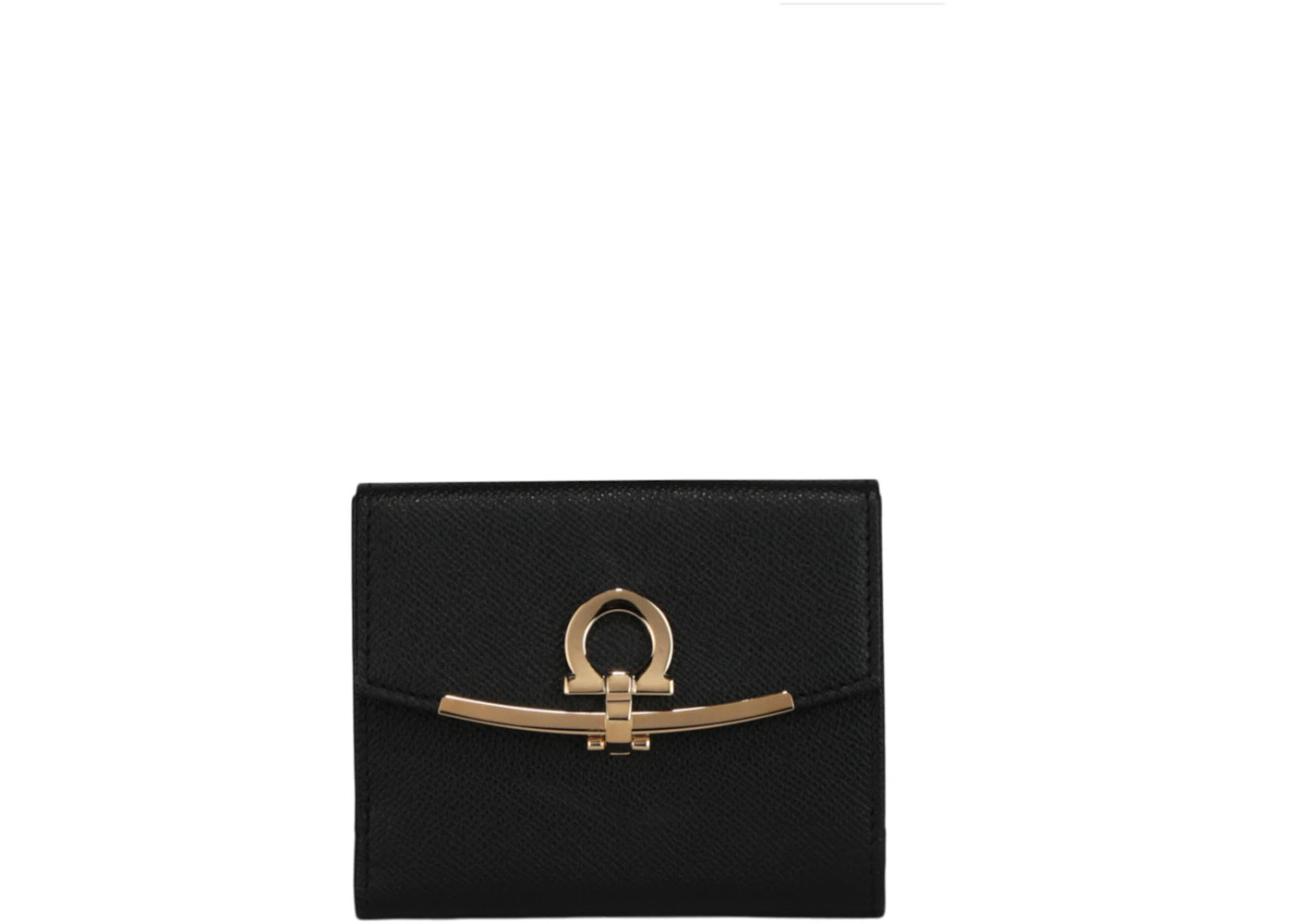Ferragamo Gancini French Wallet Black