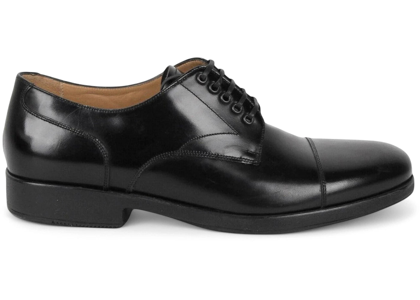 Ferragamo Larry Lace Up Shoes Black