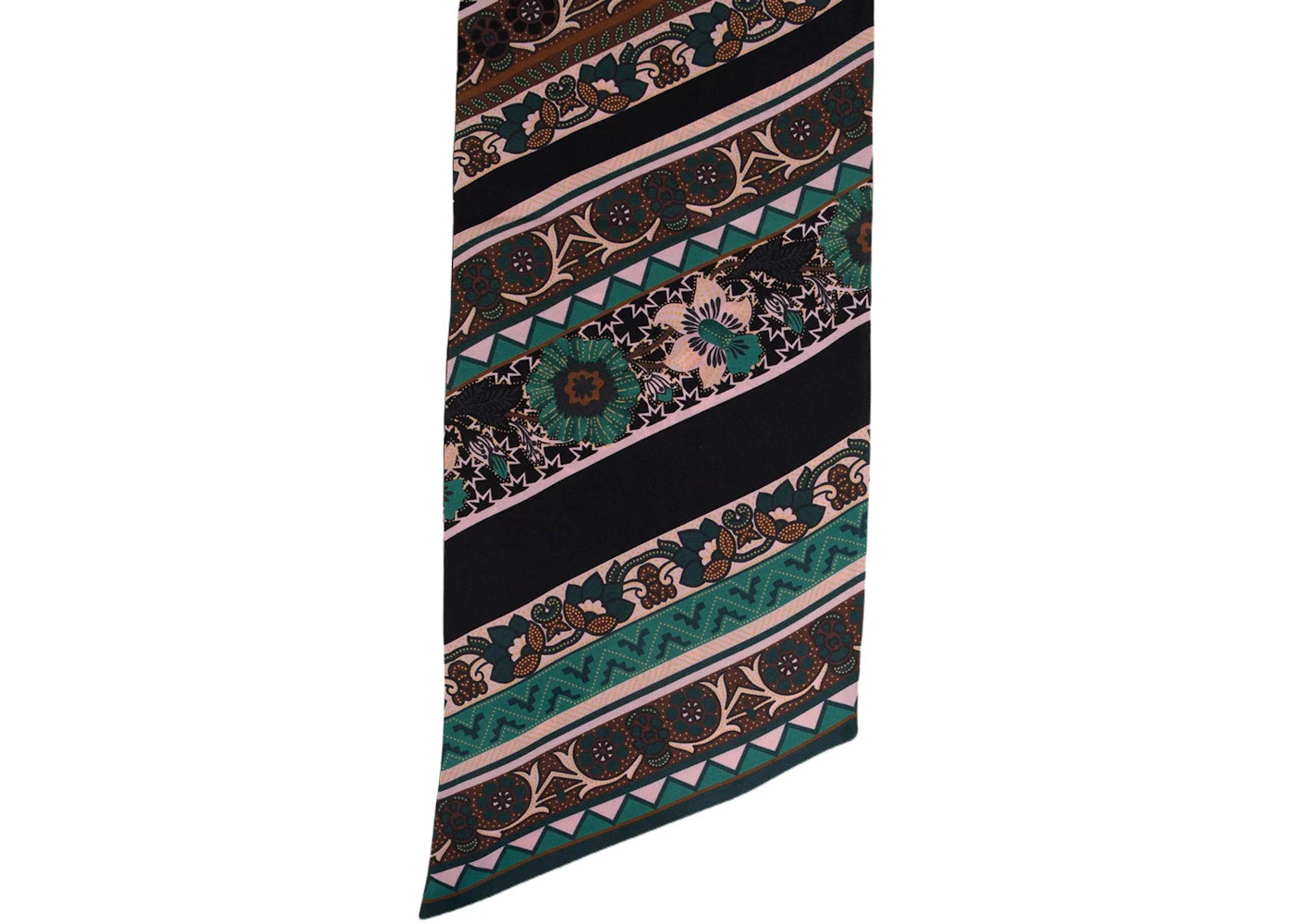 Ferragamo Sl Nirvana Scarf Black/Turquoise