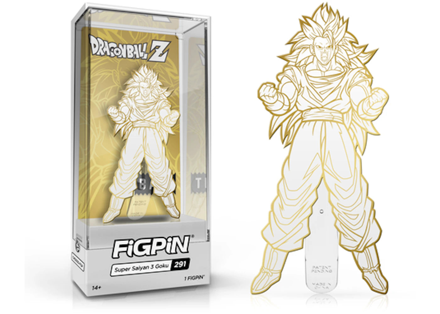 FiGPiN x Bait Dragon Ball Z Super Saiyan Goku #291 NYCC 2019 Limited Edition Figure