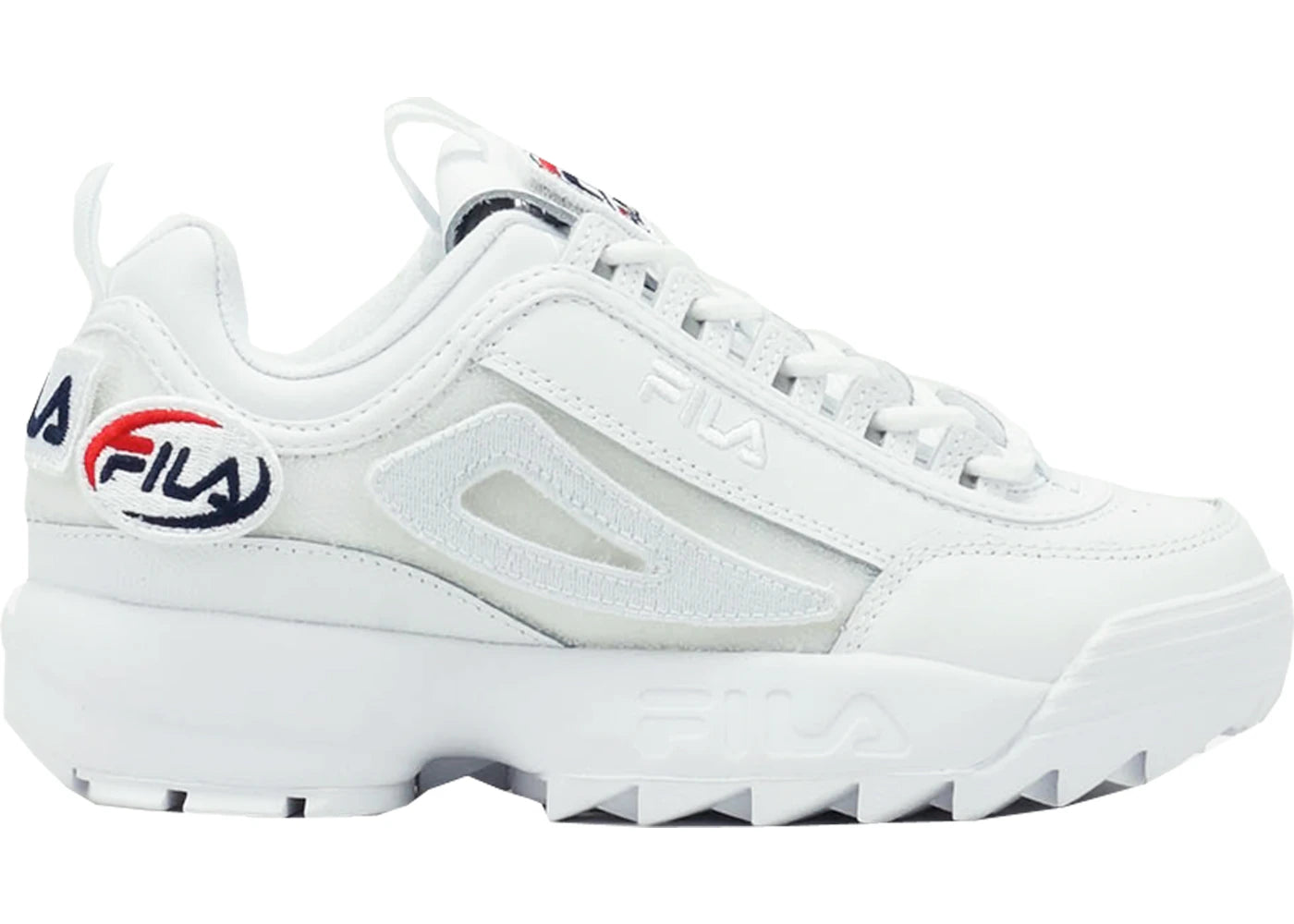 Fila Disruptor 2 Patches White