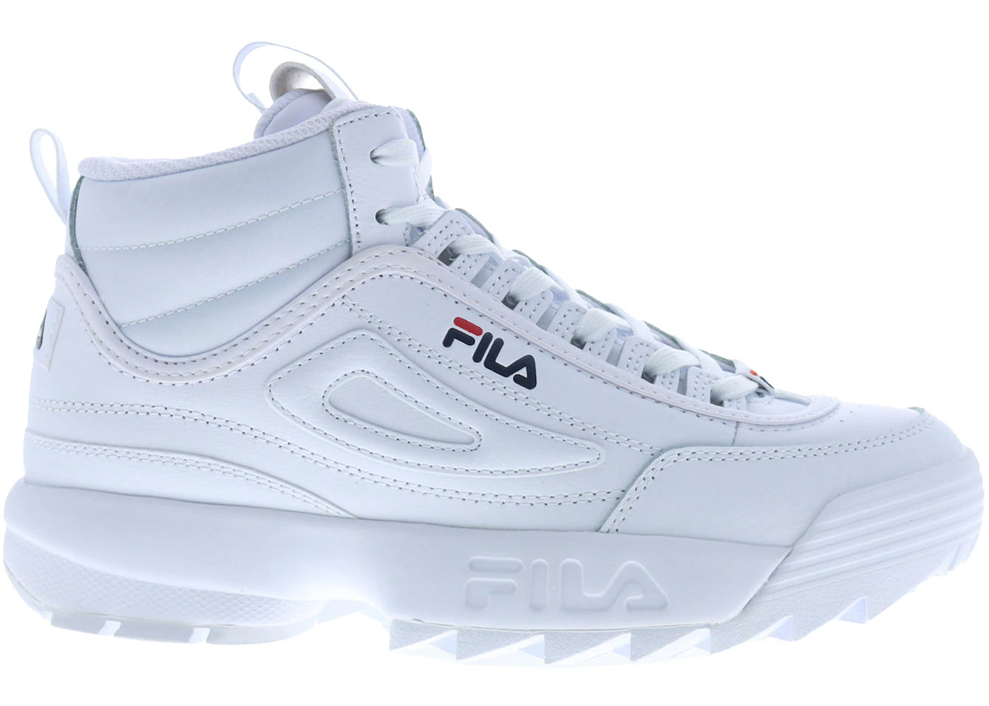 Fila Disruptor II Mid White Navy Red (Women's)