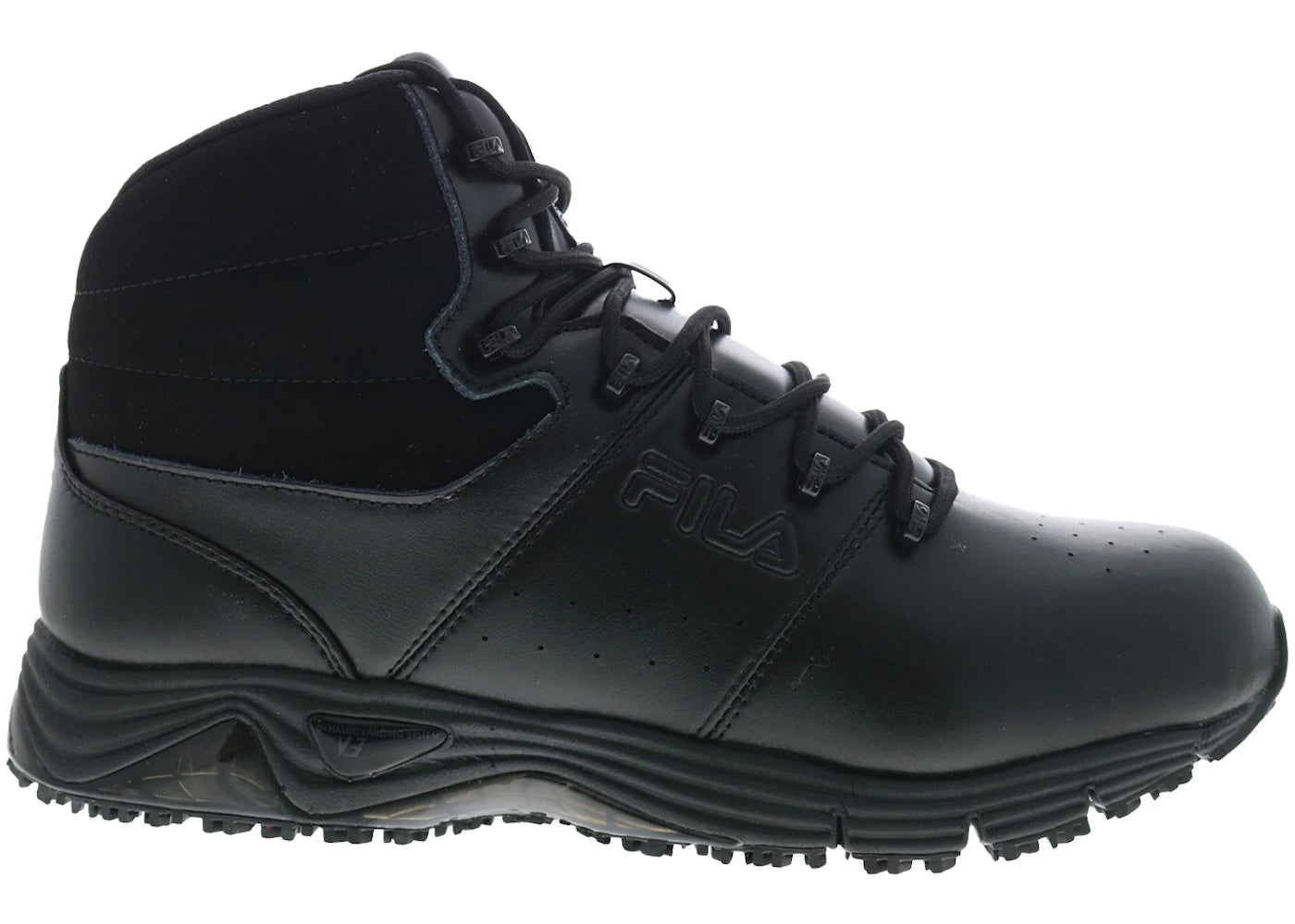 Fila Memory Breach Slip Resistant Steel Toe Triple Black