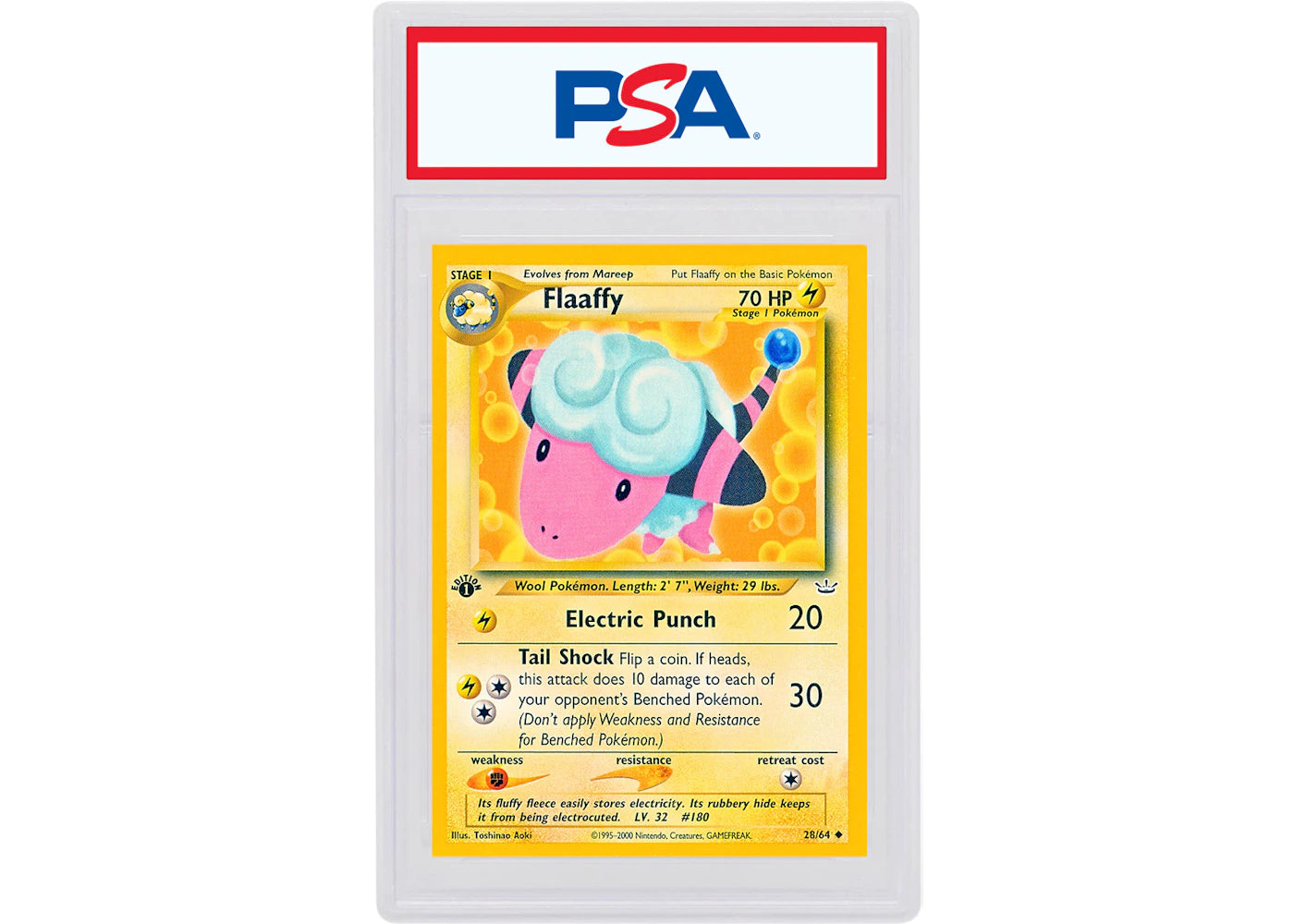 Flaaffy 2001 Pokemon TCG Neo Revelation 1st Edition #28/64 (PSA or BGS Graded)