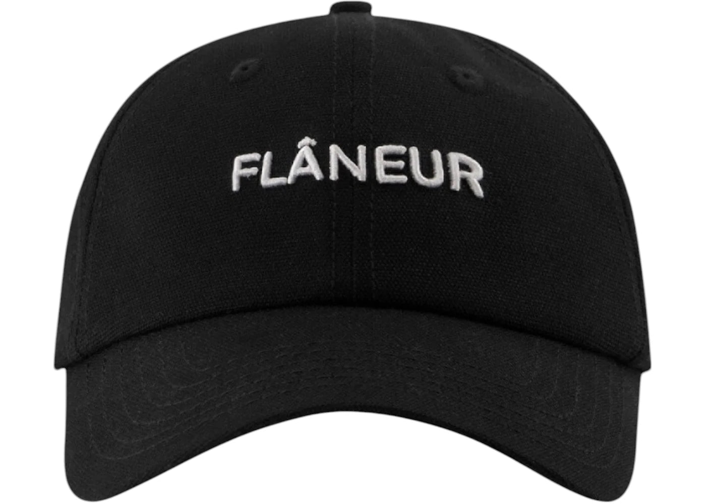 Flaneur Logo Cap Hat Black