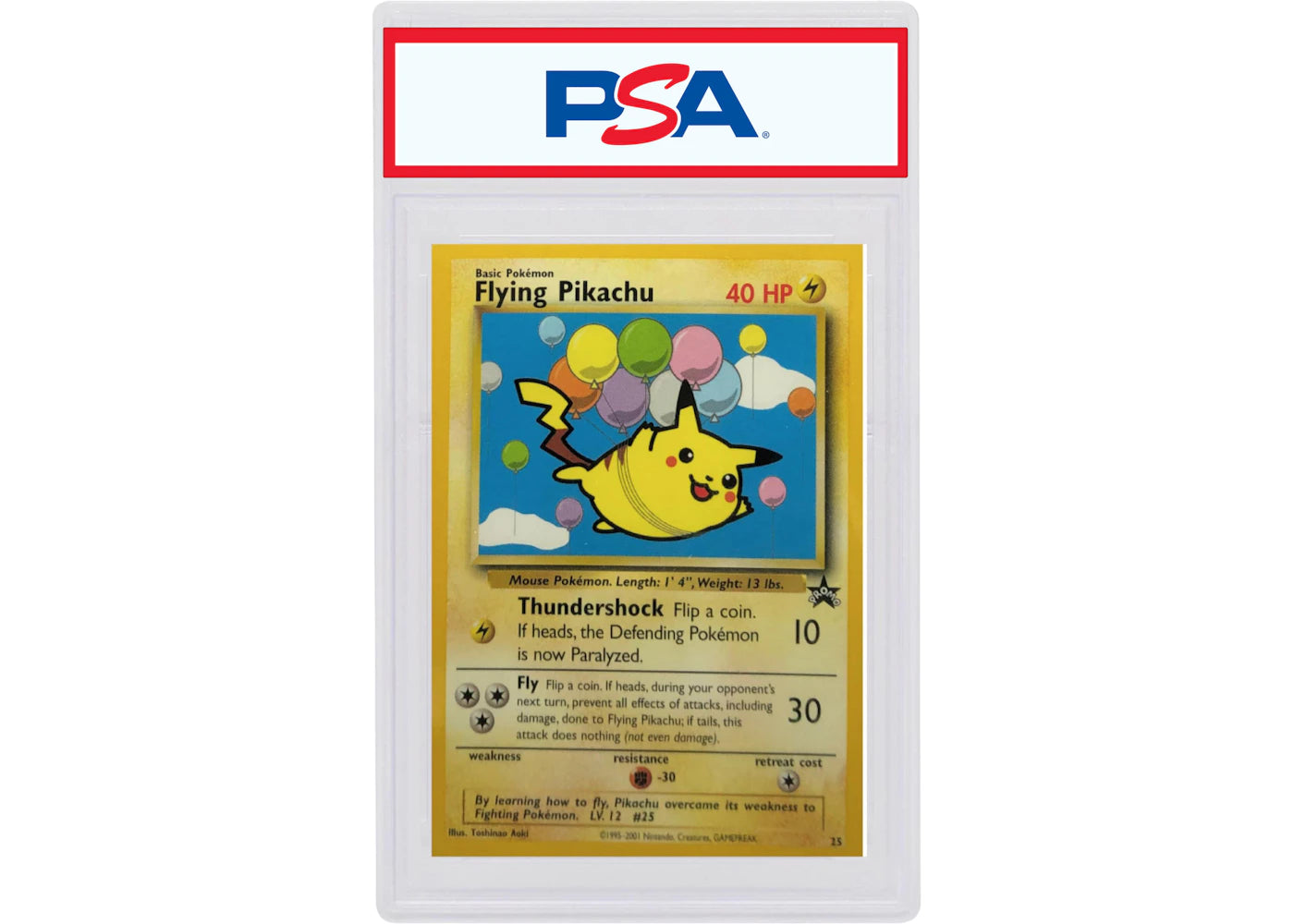Flying Pikachu 2001 Pokemon TCG Promo Black Star #25 (PSA or BGS Graded)