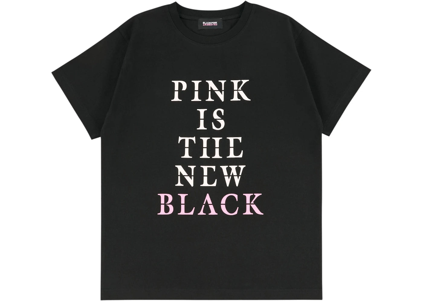 Fragment x BLACKPINK Pink Is The New Black T-shirt Black