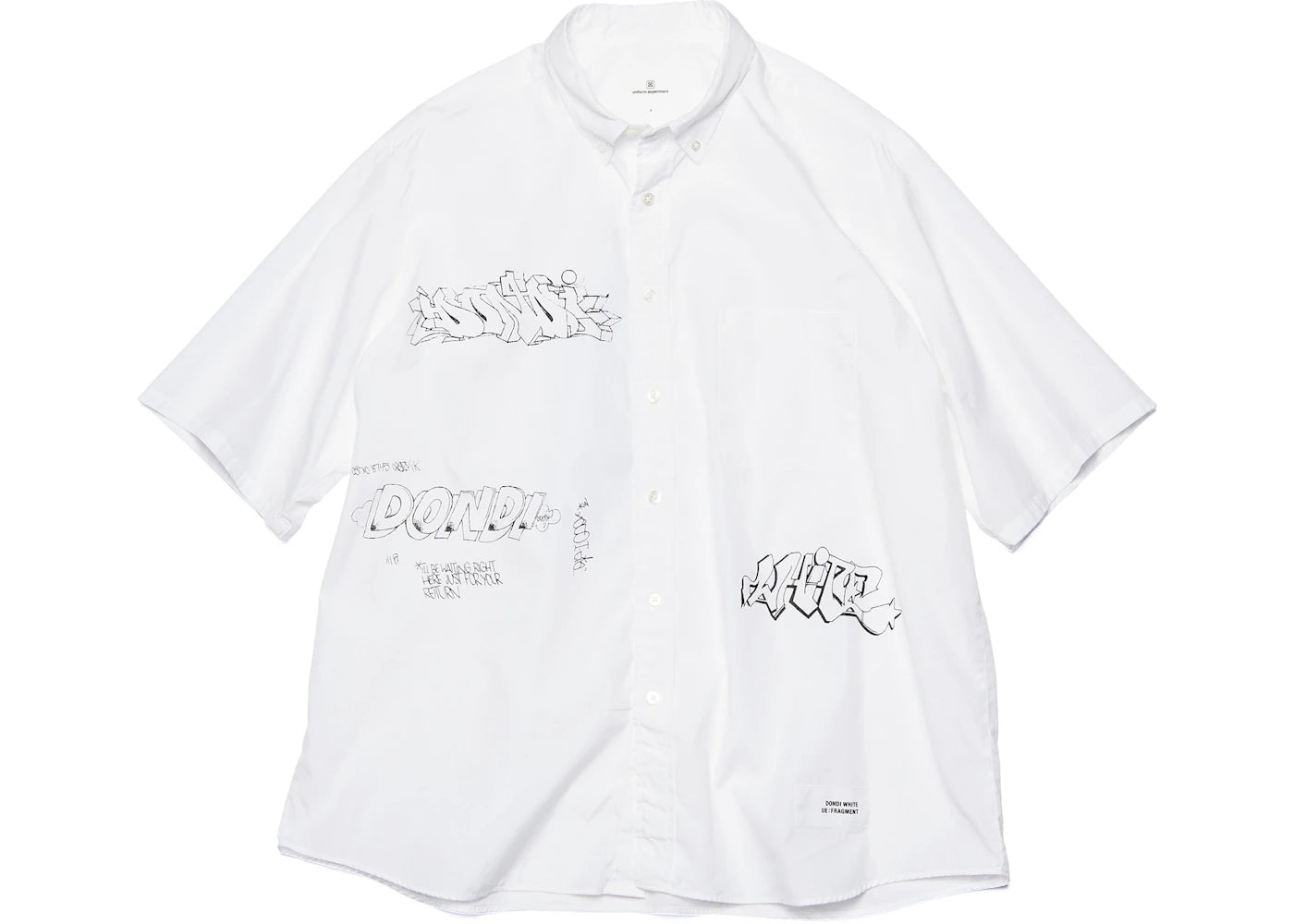 Fragment x Dondi White Graffiti S/S Shirt White