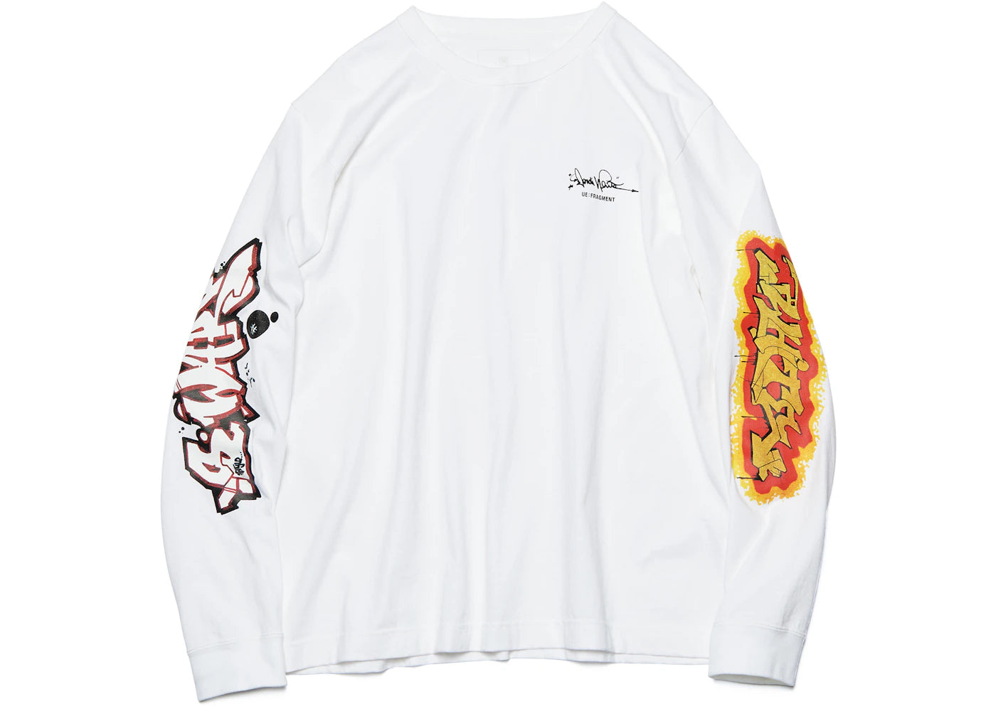 Fragment x Dondi White Graffiti Wide Cut L/S Tee White