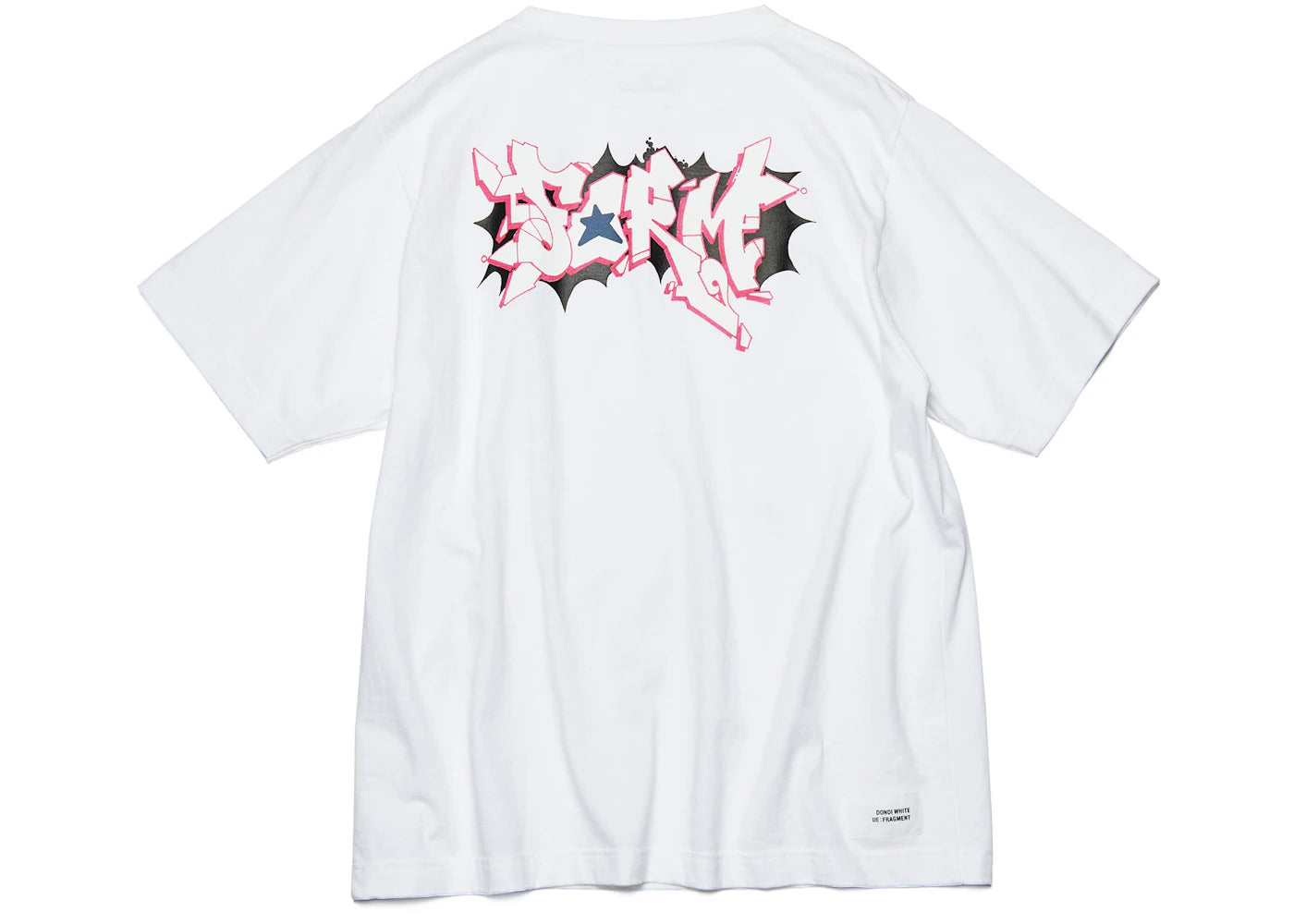 Fragment x Dondi White Graffiti Wide Tee White