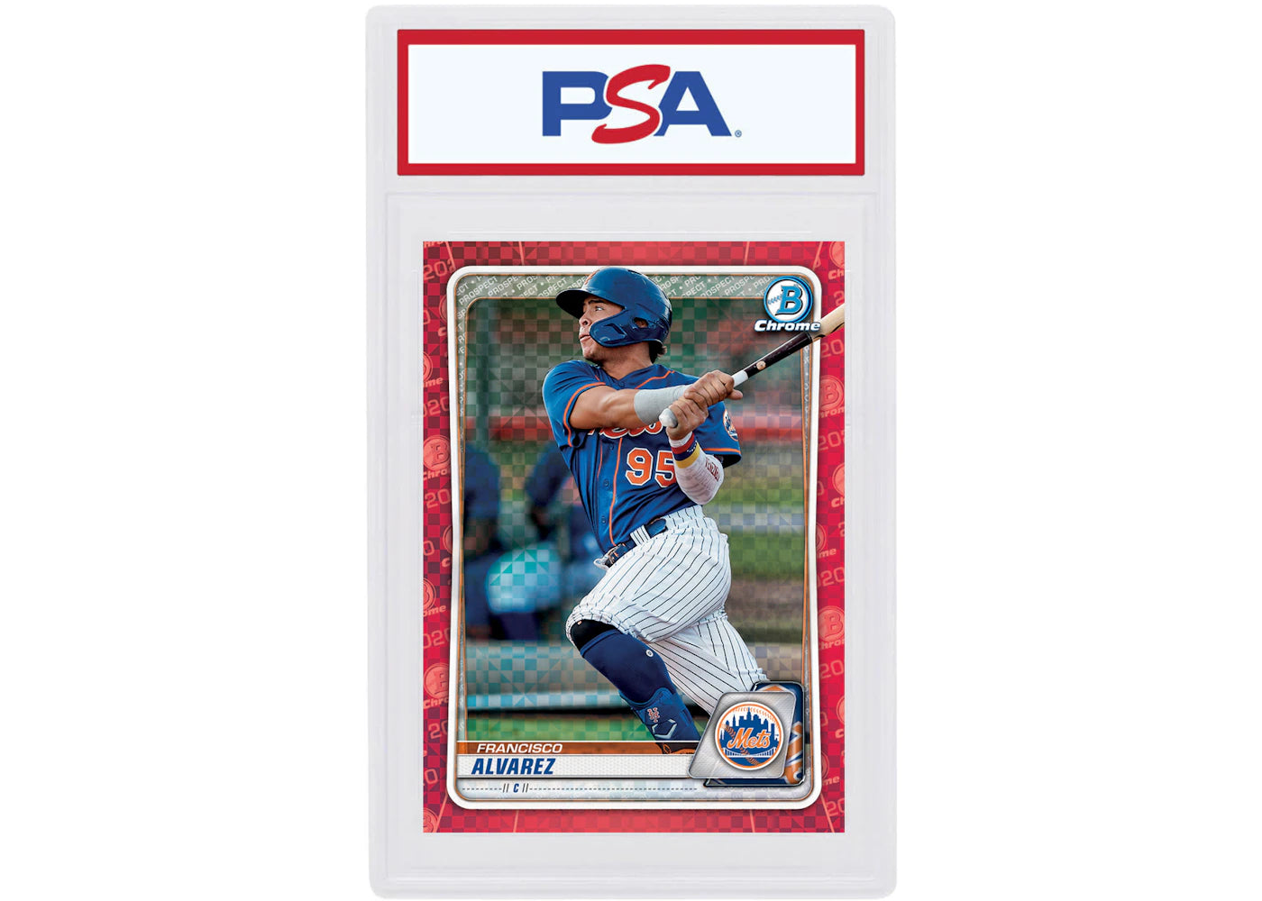 Francisco Alvarez 2020 Bowman Chrome X Red X-Fractor 1/1 #BCP-198 (PSA or BGS Graded)