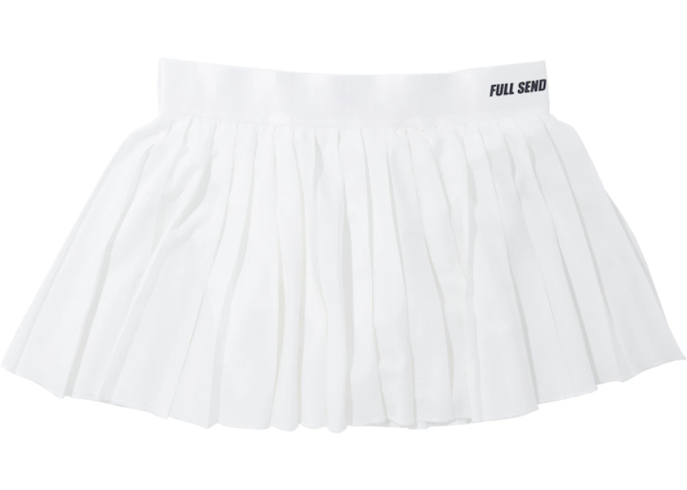 Full Send Fitness Send It Skirt White