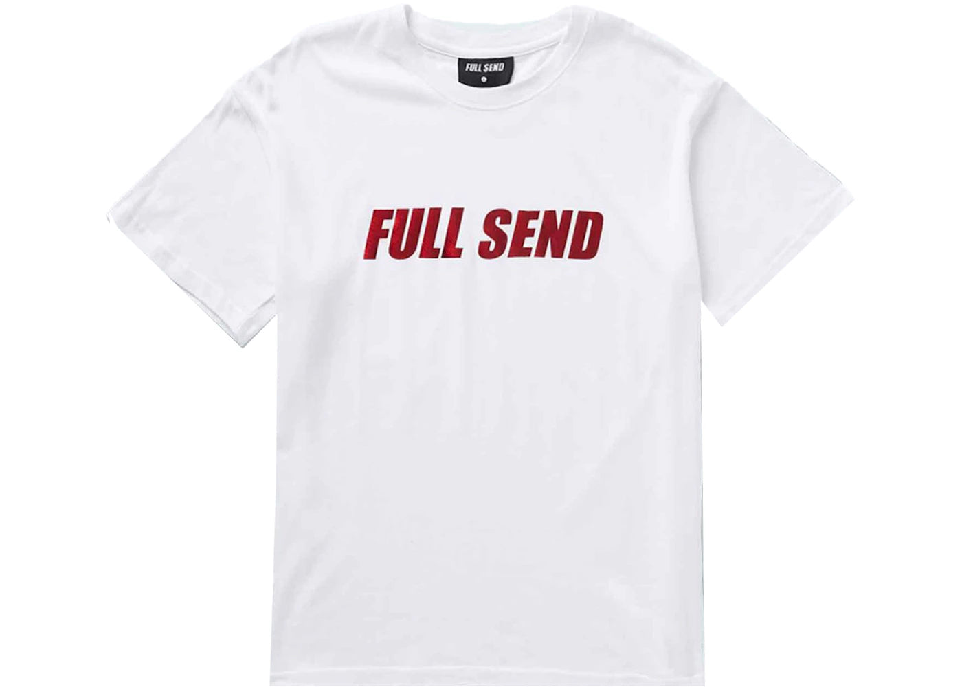 Full Send Foil Print Premium Tee White