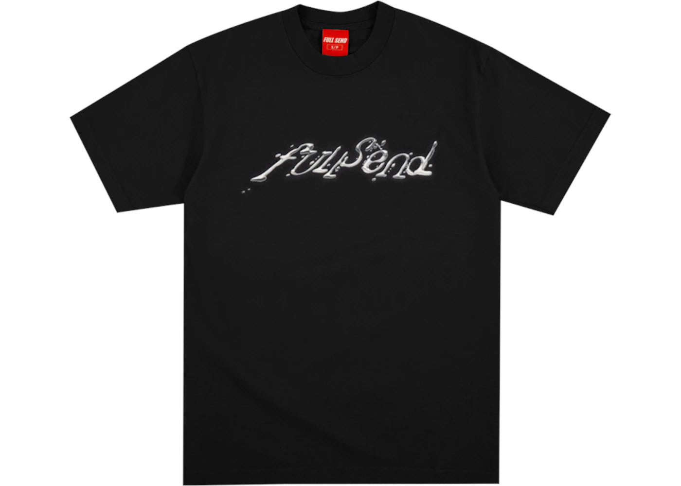 Full Send Liquid Metal Tee Black