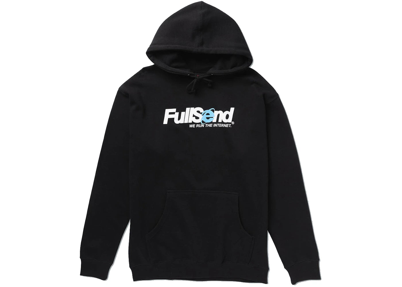Full Send Run The Internet Hoodie Black
