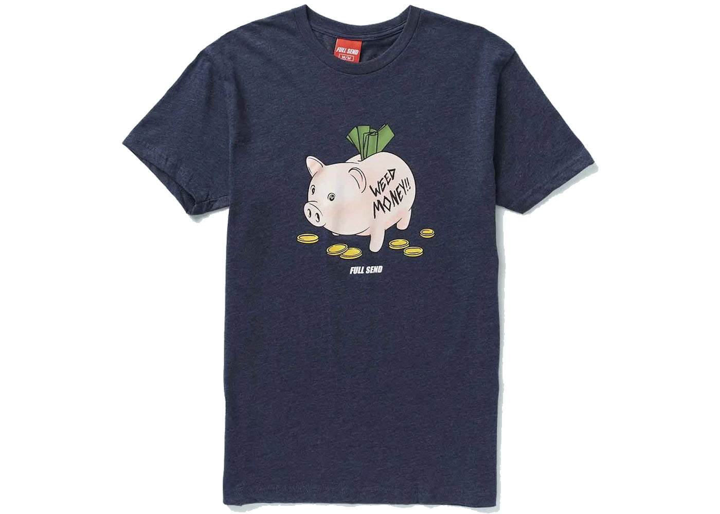 Full Send Weed Money Tee Navy