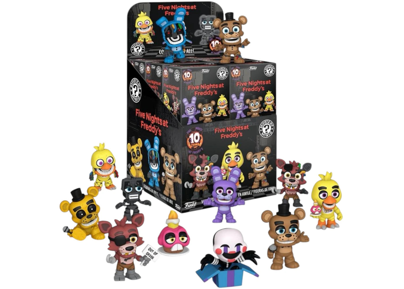 Funko Mystery Minis Five Nights at Freddy's 10th Anniversary Sealed Case (12 Blind Boxes)