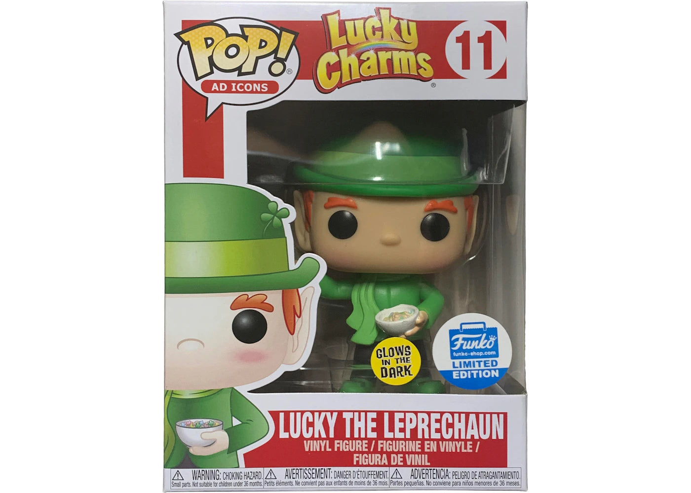 Funko Pop! Ad Icons Lucky Charms Lucky Leprechaun (Glow) Funko Shop Exclusive Figure #11
