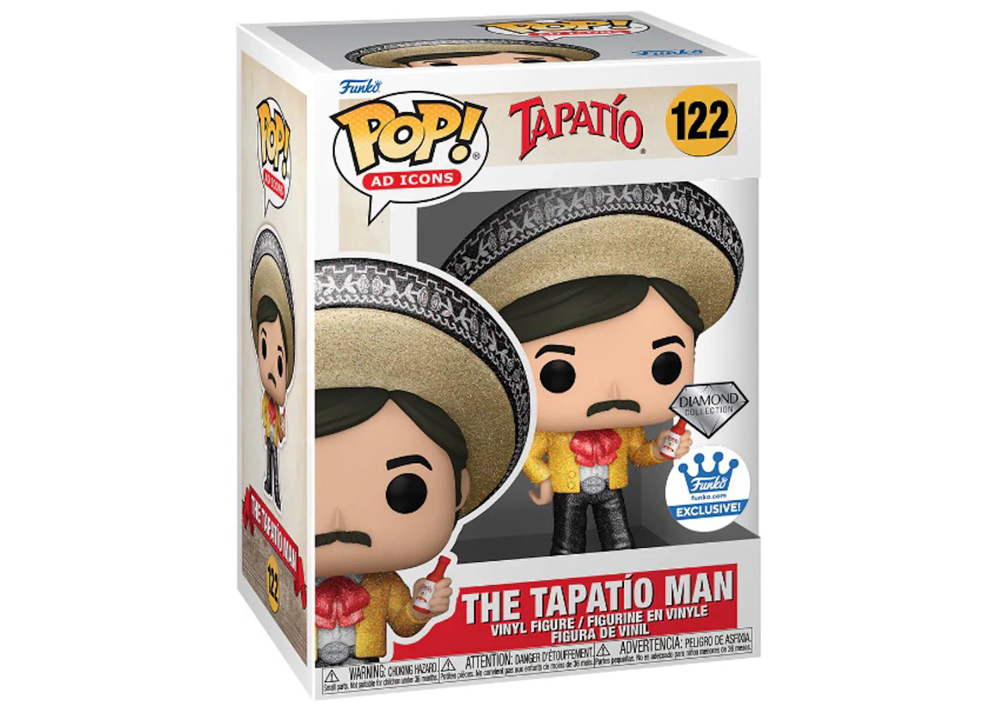 Funko Pop! Ad Icons Tapatio The Tapatio Man Diamond Collection Funko Shop Exclusive Figure #122