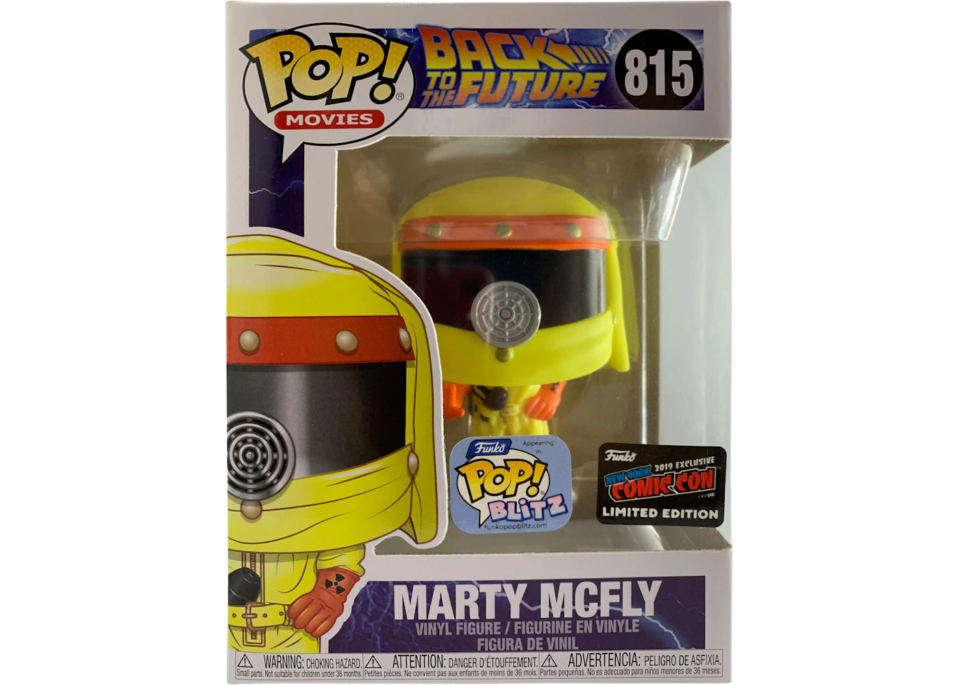 Funko Pop! Movies Back to the Future Marty McFly (Pop! Blitz) NYCC Figue #815