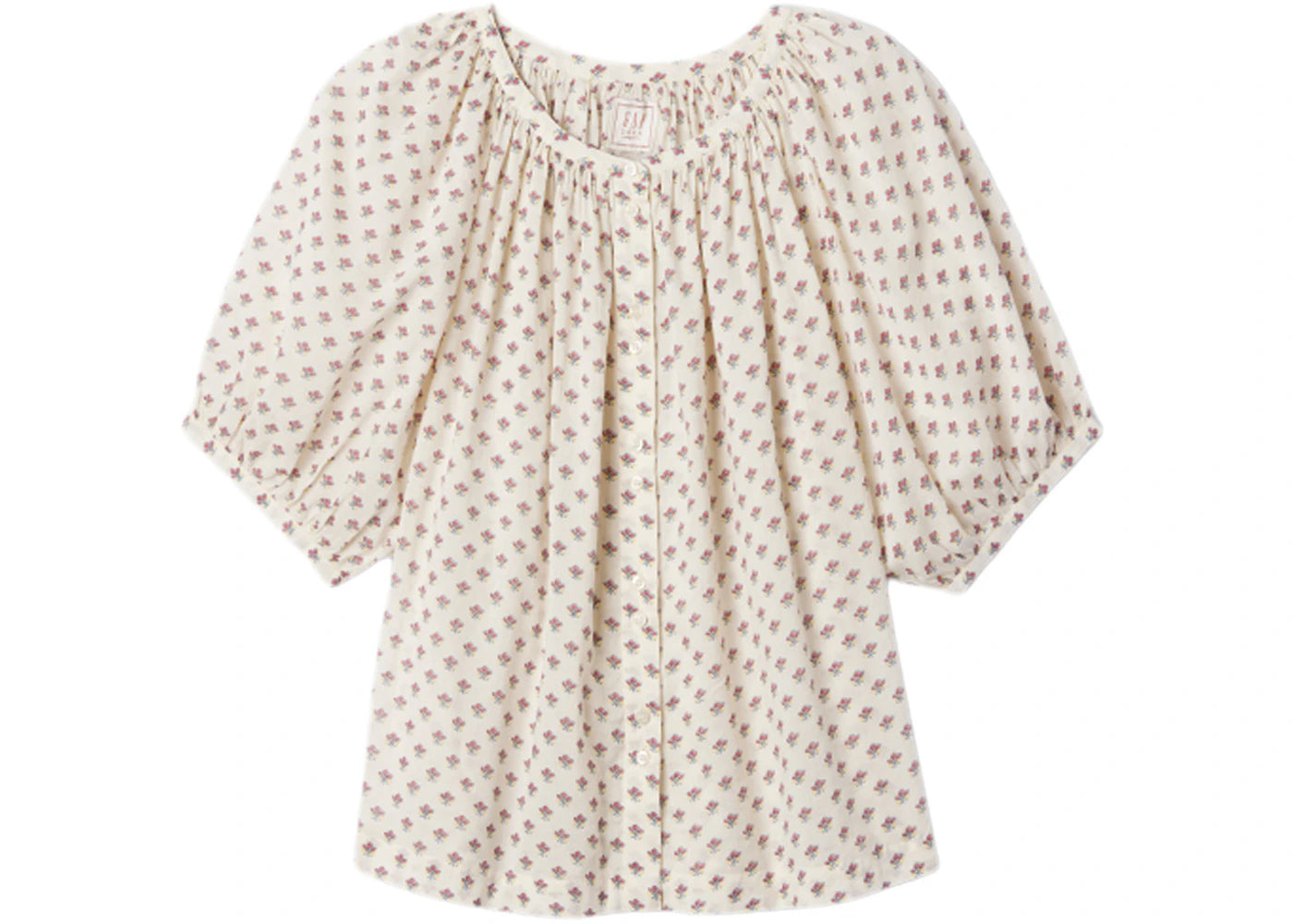 Gap x DÔEN Floral Shirt Beige