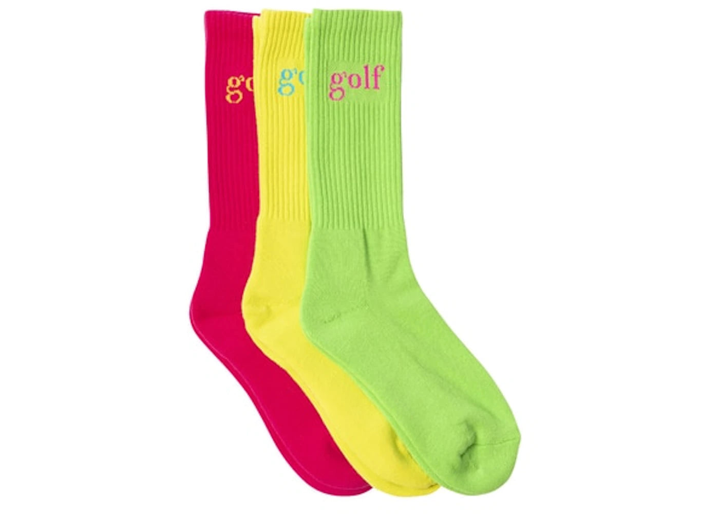GOLF Fluorescent Socks (3 Pack) Multi