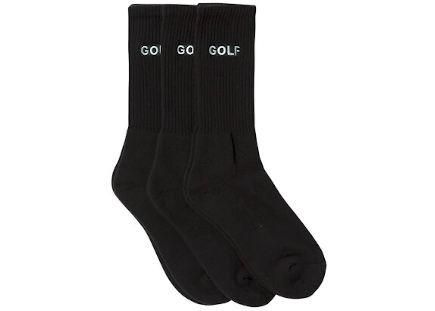 GOLF Logo Socks (3 Pack) Black