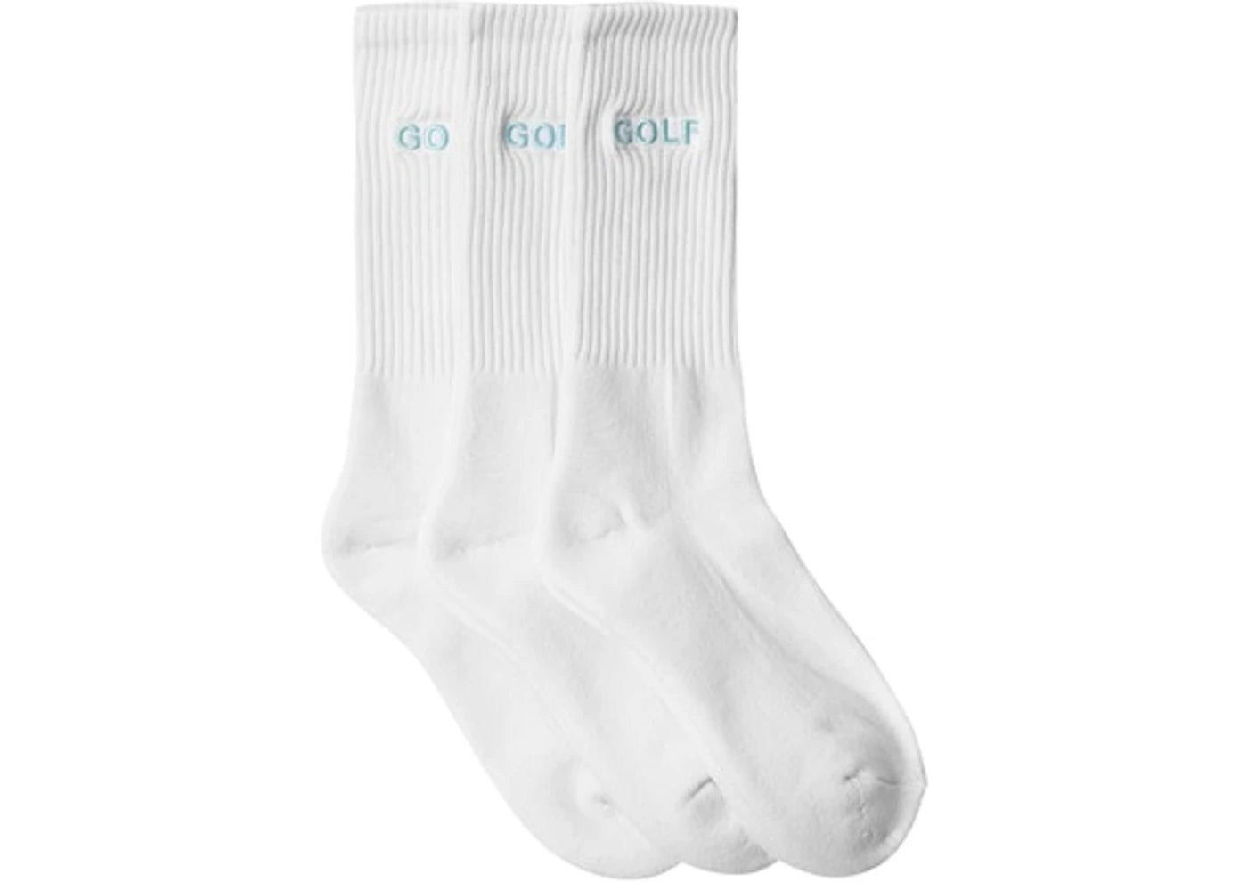 GOLF Logo Socks (3 Pack) White