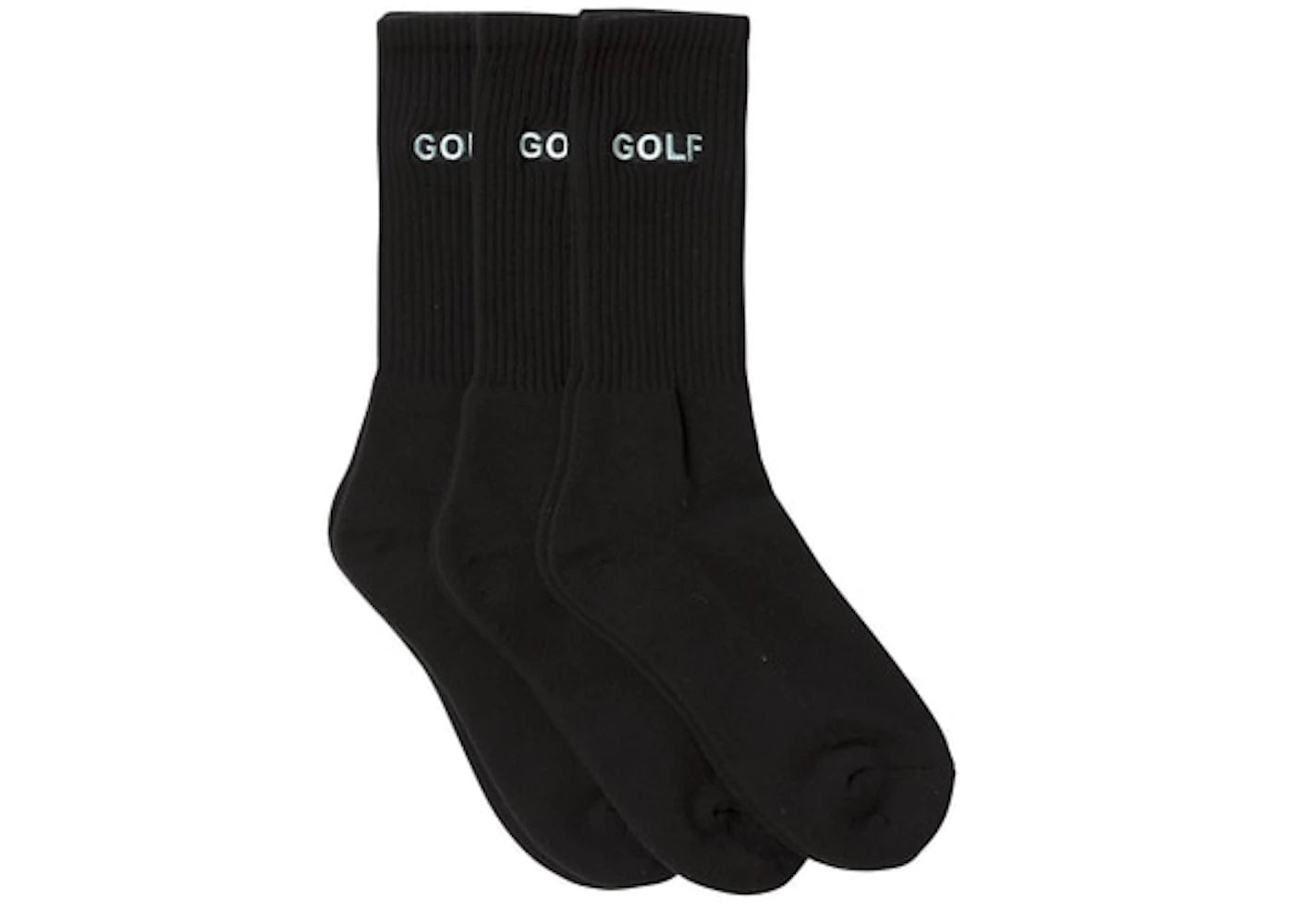 GOLF Logo Socks (3pk) Black