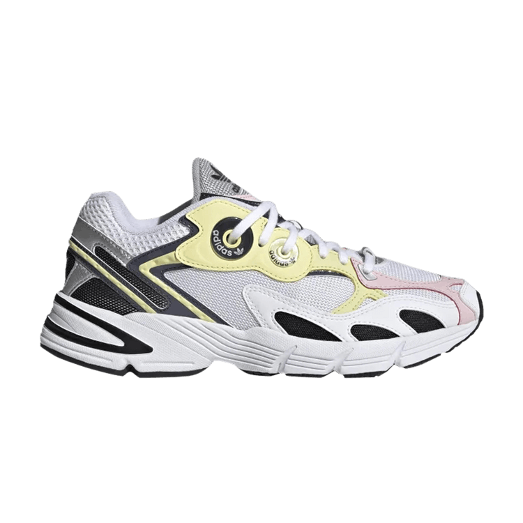adidas Astir White Black Yellow Pink (Women's)